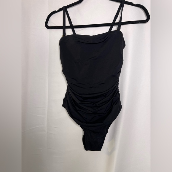 Hanky Panky Bandeau One Piece Swimsuit Black - Size XS - Picture 2 of 6